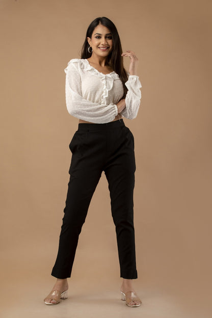 Stylish Black Lycra Pant