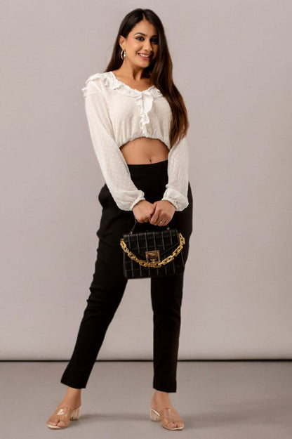 Stylish Black Lycra Pant