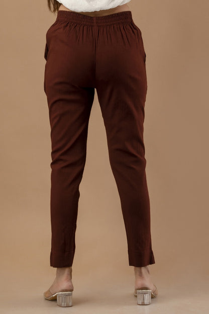 Stylish Brown Lycra Pant