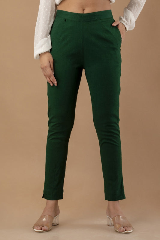 Stylish Green Lycra Pant