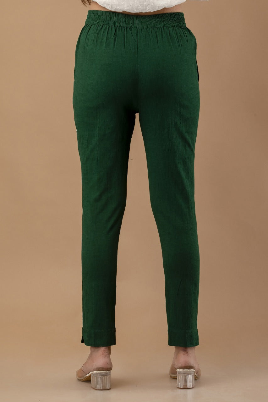 Stylish Green Lycra Pant