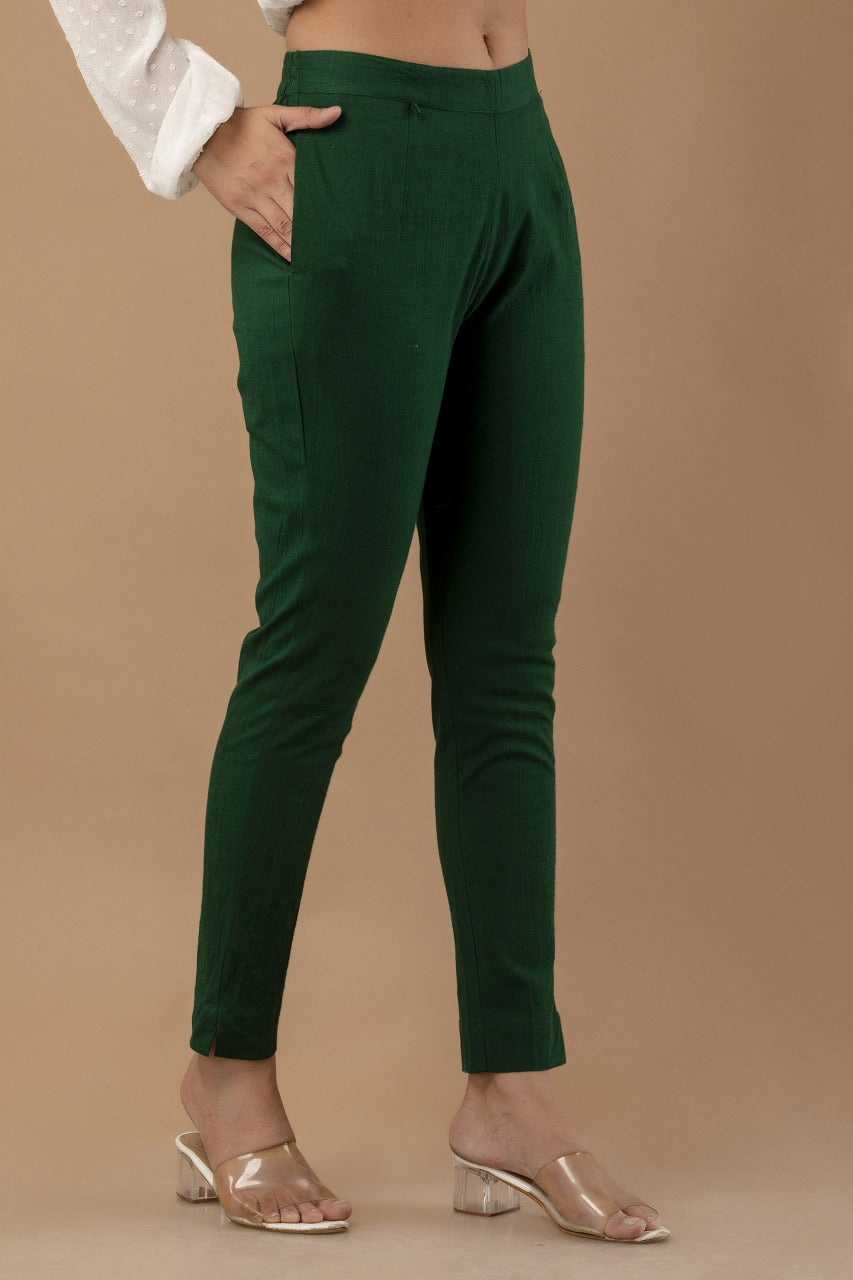 Stylish Green Lycra Pant