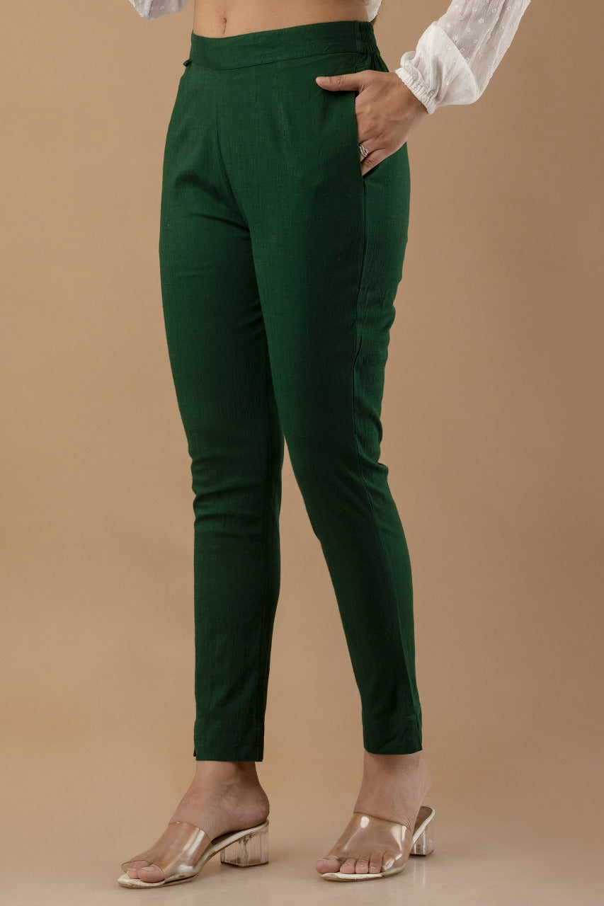 Stylish Green Lycra Pant