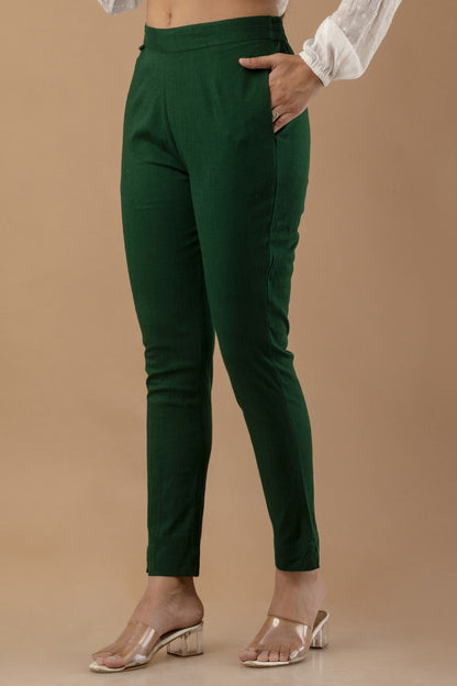 Stylish Green Lycra Pant