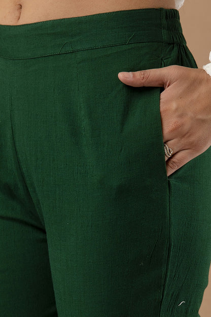Stylish Green Lycra Pant